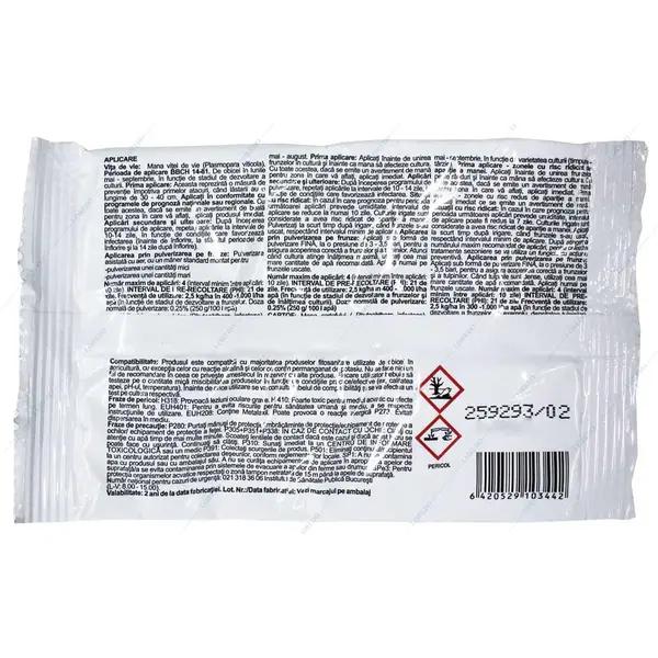 Armetil Cobre 25 gr fungicid sistemic si de contact Solarex (vita de vie, cartof, tomate) - Default Title