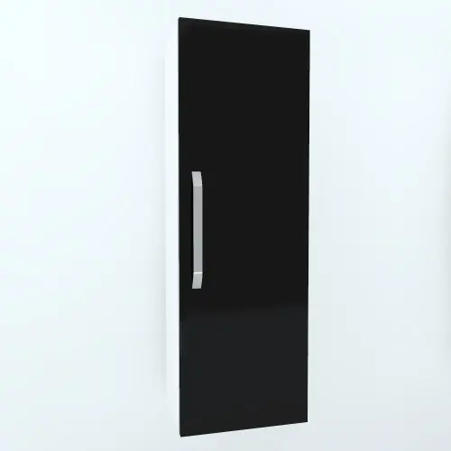Armonia Suspendat vertical cu 1 usa cu maner front PAL Negru