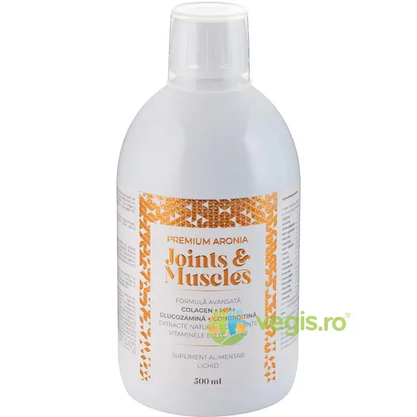 Aronia Colagen Joints&Muscles (Formula Avansata pentru Articulatii, Muschi si Oase Sanatoase) 500ml