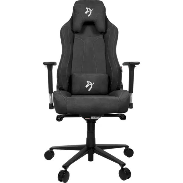 AROZZI Scaun Gaming Arozzi Vernazza SoftFabric, Tetiera, Ajustabil, max. 145kg, Gri inchis