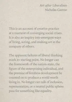 Art after Liberalism, Paperback/Nicholas Gamso