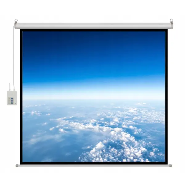 ART Ecran electric, 4:3, 244x183cm , cu telecomanda, Alb Mat
