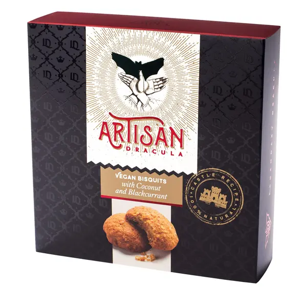 Artisan bisquits coconut and blackcurrant 180 gr