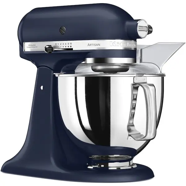 Artisan Mixer cu bol KitchenAid Artisan 5KSM175PSEIB, capacitate 4.8L, 300 W, Albastru inchis