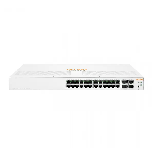 Aruba Switch HPE Aruba Networking Aruba Instant On 1930 24G Class4 PoE 4SFP/SFP+ 195W Gestionate L2/L3/L4 Gigabit Ethernet (10/100/1000) Power over Ethernet (PoE) Suport 1U Alb