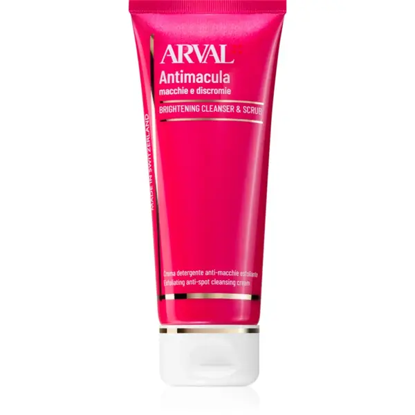 Arval Antimacula Brightening Cleanser & Scrub crema exfolianta pentru curatare pentru o piele mai luminoasa 75 ml