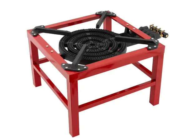 Arzator,Pirostrie Profesionala cu 4 inele 480x480x350 mm