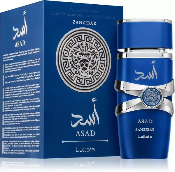 Asad Zanzibar, Lattafa, Apa de parfum, barbati, 100 ml
