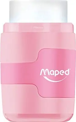 Ascutitoare dubla, cu rezervor si radiera, Maped Connect Pastel