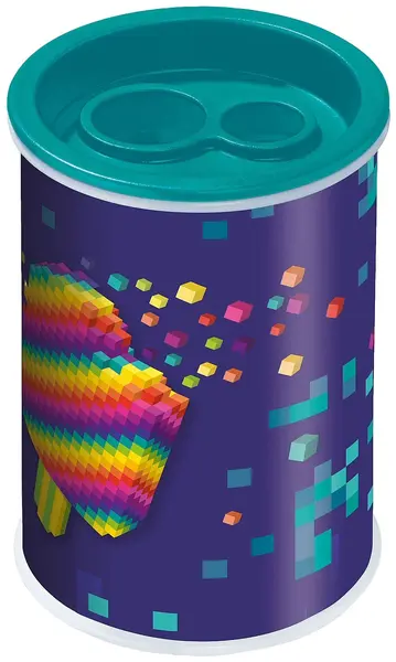 Ascuțitoare dublă Maped Pixel Party - Metalică