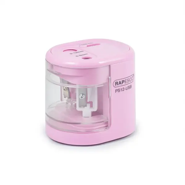 Ascuțitoare electrică Rapesco PS12 roz dublă pentru creioane 6–12 mm Ascuțitoare electrică Rapesco PS12 roz dublă pentru creioane 6–12 mm