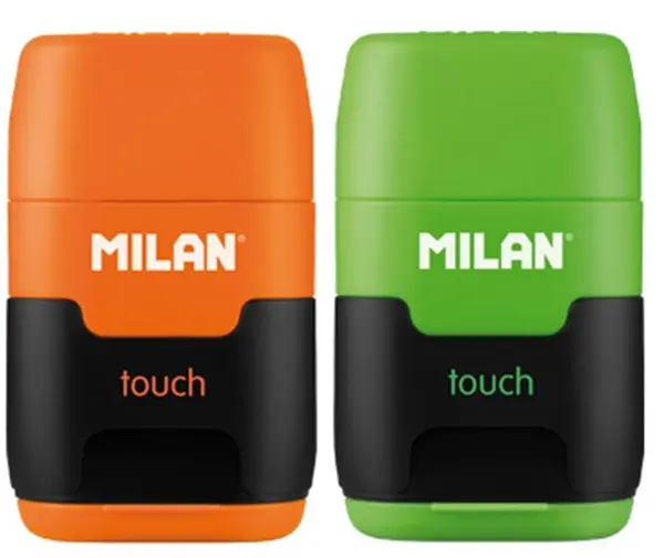 Ascutitoare + radiera Milan - Touch Duo, sortiment