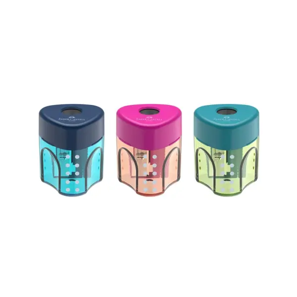 Ascutitoare simpla, cu rezervor, Faber-Castell Grip Trend 2019