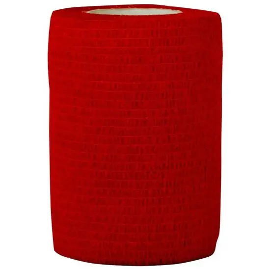 Asepta bandaj elastic autoadeziv 7.5cmX 450 cm rosu Copoly X 1 rola