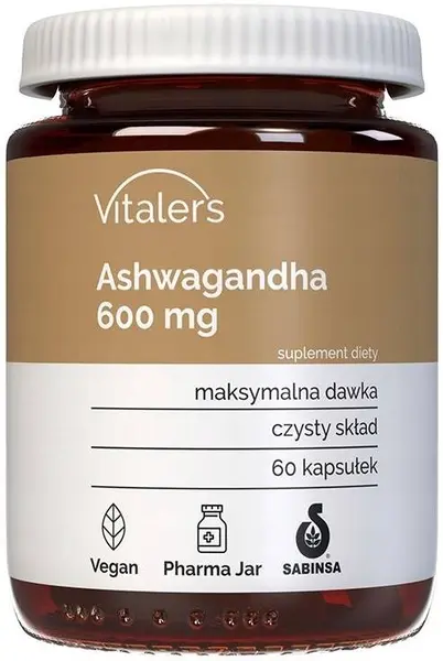 Ashwagandha, 600 mg, 60 capsule, Vitaler's