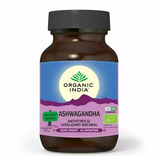 Ashwagandha Antistres Natural 60 cps ECO| Organic India