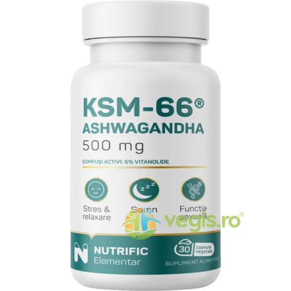 Ashwagandha KSM 500mg 30cps vegetale