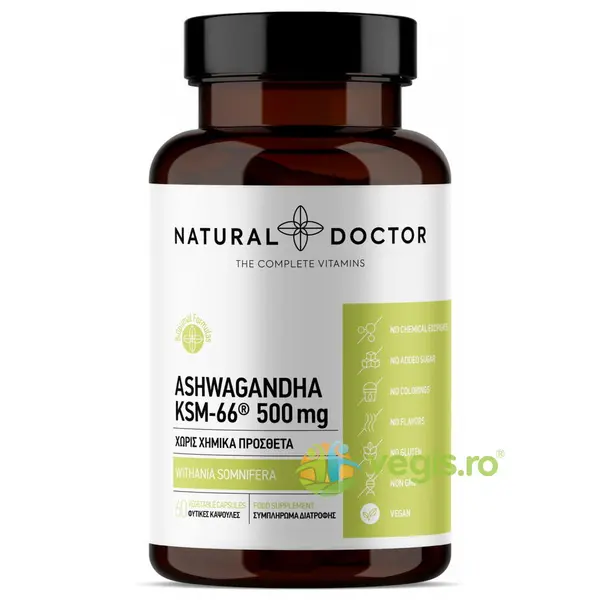 Ashwagandha Sprijin Natural pentru Echilibru si Vitalitate 60cps