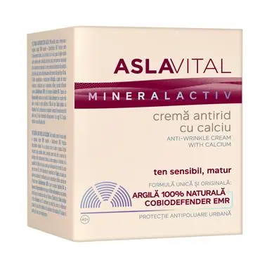 Aslavital Mineral Activ Crema antirid cu calciu 50 ml