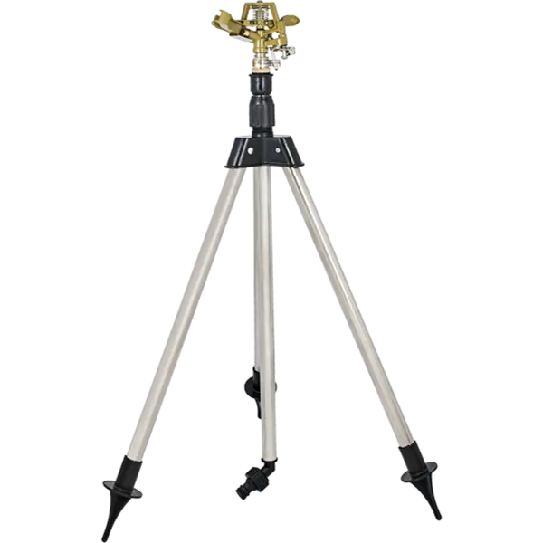 Aspersor Cu Impact Din Alama Pe Trepied, Presiune 1.5-4 Bari, Debit Maxim 0,73-1,18 M3/h, Suprateran,diametru De Aspersie 23-28 M