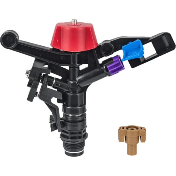 Aspersor Cu Impact Din Plastic Cu Fe, Dimensiune 3/4" , Presiune 3-5 Bari, Debit Maxim 1,24-1,95m3/h