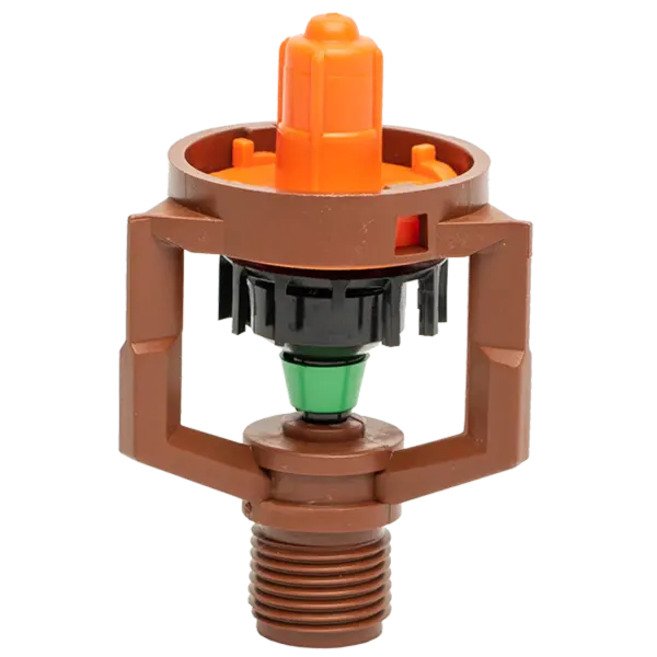 Aspersor Cu Reglare De Debit Pentru Spatii Deschise, Dimensiune 1/2" , Presiune 2,5 Bari , Maro, Diametru Aspersie 18m
