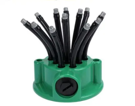 Aspersor de gradina cu 12 furtunuri flexibile semi-ajustabile