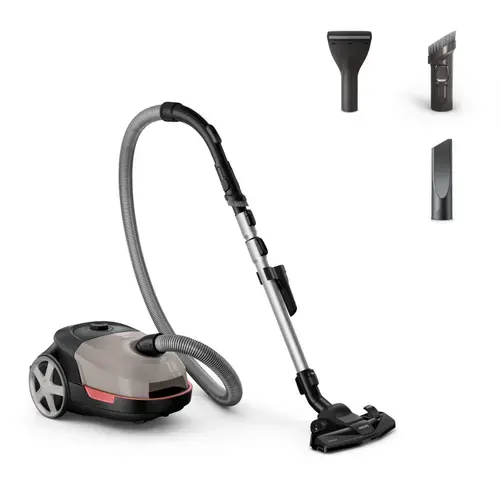Aspirator cu sac Philips seria 5000 XD5122/10, 900 W, Filtru HEPA, Sac s-bag 4l (Bej/Negru)
