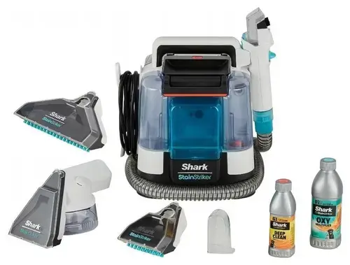 Aspirator de curatat pete Shark StainStriker PX200EUT, 450 W, Rezervor 1.25l, Rezervor apa murdara 0.75 l, Filtru lavabil (Alb)