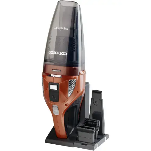 Aspirator de mana Concept VP4360, 70W, 11.1 V, Wet & Dry, 0.45 L, lichid 150 ml, 2 niveluri putere, filtru HEPA, Bronz
