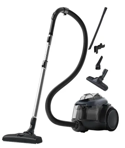 Aspirator fara sac Electrolux EL61C3DB, 700 W, 1.6 L, Filtru Hygiene 12, Perie ParkettoPro (Albastru)