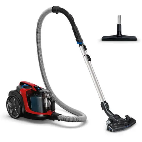 Aspirator fără sac Philips - FC9729/09, HEPA, roșu