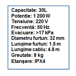 Aspirator Industrial 30L. (Uscat) Jbm