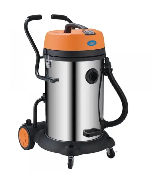 Aspirator multifunctional Limpio LWD-60X, 2640 W, 2 motoare, Functie de suflare, Putere de aspirare 250 W, 60 L (Argintiu/Portocaliu)