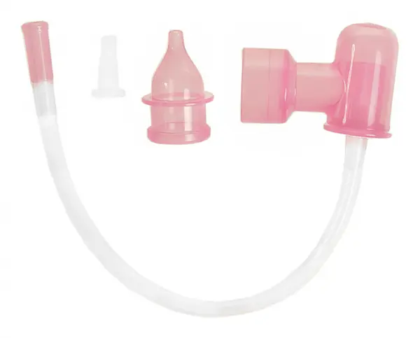 Aspirator nazal Minut Baby prin aspiratie bucala roz