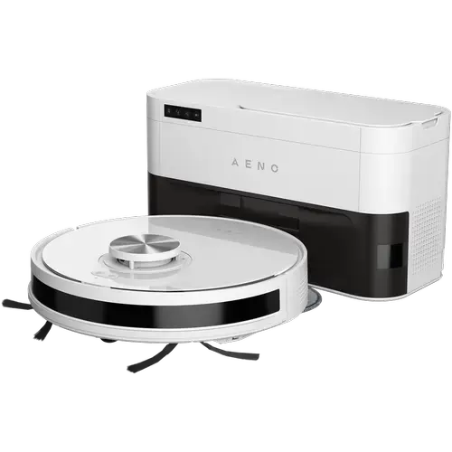 Aspirator robot AENO RC6S, Autonomie 120 minute, Recipient praf 0.52 l, Rezervor 2-in-1 0.23 l apa si 0.18 l praf, Filtru HEPA, 20 senzori, Navigare LiDAR (Alb)