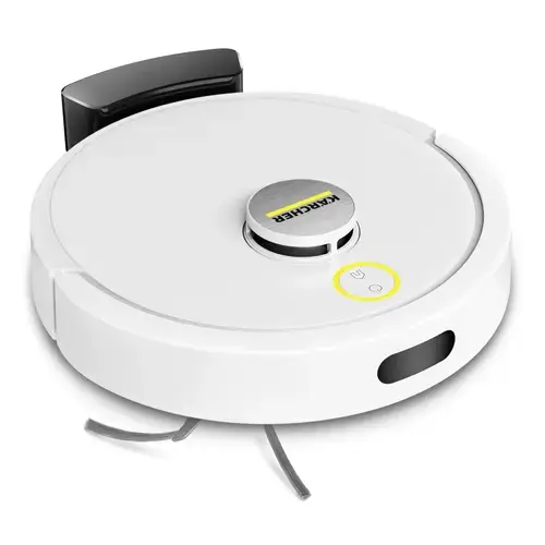 Aspirator robot cu mop Karcher RVC 3 1.269-110.0, Autonomie 130 minute, Recipient praf 240 ml, Rezervor apa 280 ml, 15000 Pa (Alb)
