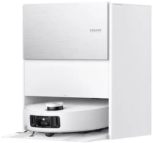 Aspirator robot Dreame Aqua 10 Roller, Autonomie 196 minute, 30000Pa, Wi-Fi, Navigatie cu AI si scanner 3D, Statie inteligenta PowerDock™ (Alb)