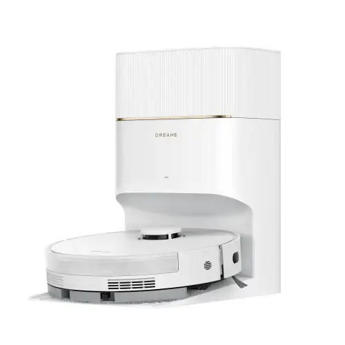 Aspirator robot Dreame D20 Pro Plus RLD43SD-WH, Autonomie 285 minute, HyperStream DuoBrush, 13000 Pa, Navigatie LDS, Control vocal si aplicatie (Alb)