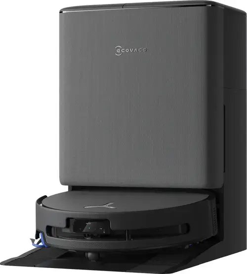 Aspirator robot Ecovacs DEEBOT T90 PRO OMNI, 30000Pa, Recipient praf 0.25 L, Autonomie 350 minute, OZMO ROLLER 3.0, ZeroTangle 4.0 (Negru)