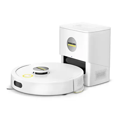 Aspirator robot Karcher RVC 3 Comfort, 15000 Pa, Navigare LiDAR, Autonomie 130 minute, Rezervor apa 280 ml, Recipient praf 240 ml, Control prin aplicatie, Wi-Fi, Bluetooth (Alb)