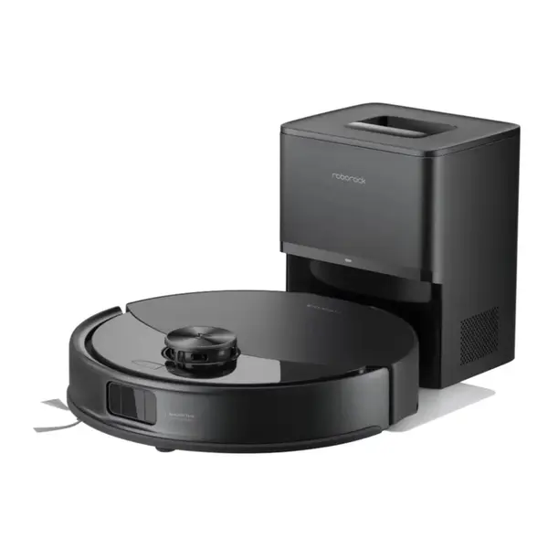 Aspirator robot Roborock Q7 TF+, 10000 Pa, Autonomie 150 min, Navigatie LiDAR, Statie de golire automata, Negru