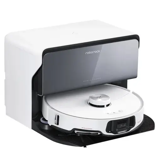 Aspirator robot Roborock S8 MaxV Ultra Combi, 60 W, 10000 Pa, Autonomie 180 minute, Recipient praf 0.27 l, Rezervor apa 0.1 l, 300 mp, Wi-Fi, Amazon Alexa, Siri, Google Home (Alb)