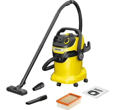 Aspirator umed-uscat Karcher WD 5 P V-25/5/22, 1100W (Galben)