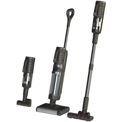 Aspirator vertical AENO TC1 Transformer Cleaner, Umed&Uscat, 200 W, 4000 mAh, 21.6 V, Rezervor apa 0.65 l, Recipient apa uzata 0.8 l, Recipient praf 1 l (Negru)