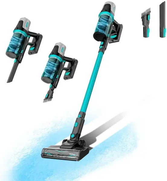aspirator vertical cecotec conga rockstar 1500 horizon x-treme, 215w, autonomie 60min, acumulator 33,6 v, rezervor 600ml