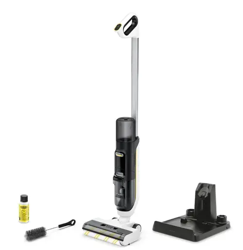 Aspirator vertical cu spalare Karcher FCV 3, 160W, autonomie 30 min (Alb/Negru)