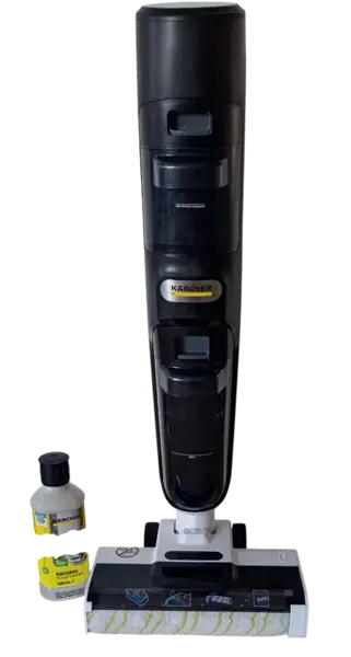 Aspirator vertical cu spalare Karcher FCV 4 Natural N, 180W, 45 min (Alb/Negru)