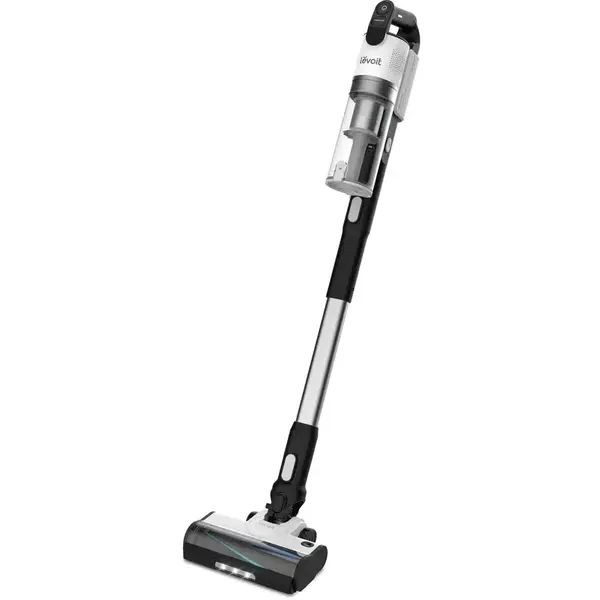 - Aspirator vertical fara fir LEVOIT V200 , Autonomie 50 Min, Iluminare LED, 180W, Container 0.75 L, Filtru HEPA 5 Stadii, ALB