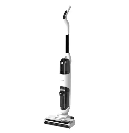 Aspirator vertical Heinner HSVC-M18WH3IN1, 180 W, Aspirare si spalare, Mop, Auto-curatare, Autonomie 35/21 minute, 2 recipiente apa (curata/colectare) 0.6 L/ 0.4 L (Alb)